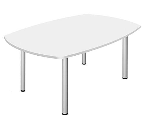 NOVA Fraction Boardroom Table, White, 1800mm