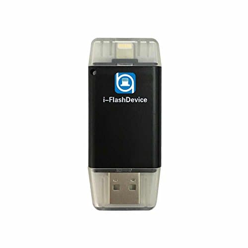 USB Media Flash Drive, iPhone Flash Drive with Lightning Connector External Storage Memory Expansion for iPads iPod iDevice and Computers 32GB-Black