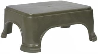 Kuber Industries Bathroom Stool | Bathroom Plain Square Stool | Plastic Stool For Bathroom | Stool for Kitchen | Bathroom Patla | Support Stool for Bathroom | P6 | Pack of 2 | Multi