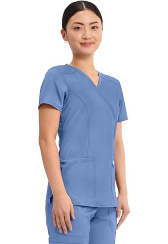 Cherokee womens Mock Wrap Top Mock Wrap Top (pack of 1)