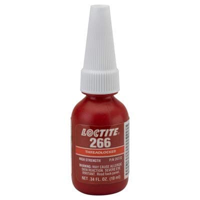 Threadlocker, 10mL, Red, Bottle, Anaerobic