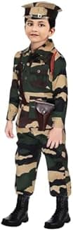 Chandrika Kids indian Army jungle print Costume Dress For Boys (4-5 YEARS)