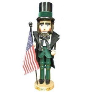 2013 Signed Karla Steinbach Nutcracker 19" *Abraham Lincoln* Made in Germany of Wood