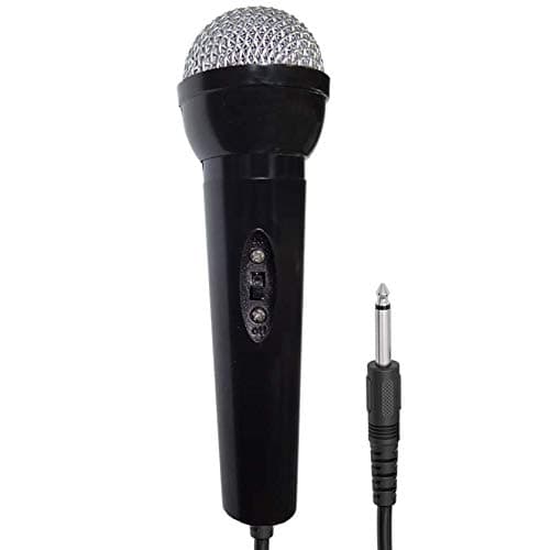 iMusic Compact Handheld Karaoke Microphone. Perfect for use with all Karaoke Machines (Black)