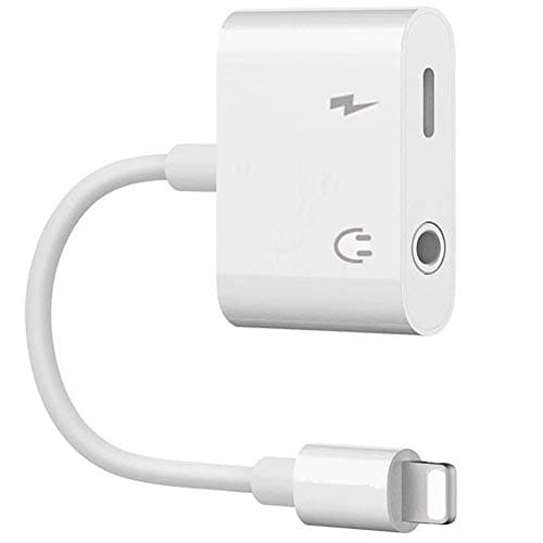 Attcny   adapter for Phone 7/7 Plus, 2 in 1 to 3.5mm Headphone+ Charge Adapter for Phone7/7 Plus/8/8 Plus/X(Rose-Gold)