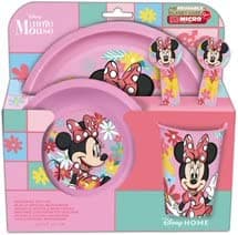 Stor Minnie Mouse 5pcs Kids Lunch Breakfast Dinner Tableware Set Plate, Bowl, Cutlery & Tumbler, BPA Free