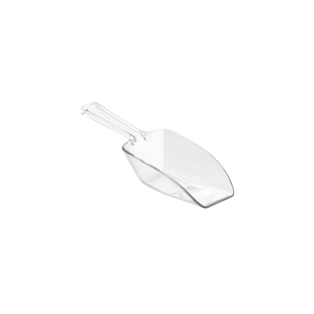 iDesign Measuring Spoons Set, 8 Pieces, Small Measuring Spoons Made of Durable Plastic, Scoops for Sweets, Kitchen, Pantry and Utility Room, Clear, 31240