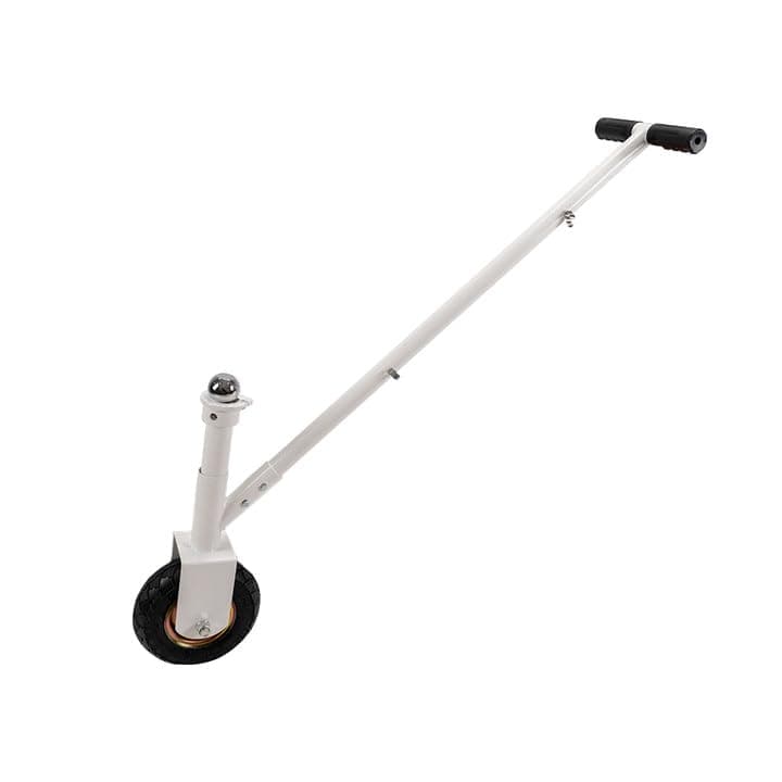 Heavy Duty Trailer Dolly with Rubber Wheels, Solid Steel Trailer Dolly for Car RV Trailer Boat Moving丨3,000 Pounds Gross or 300 Pounds Tongue, White