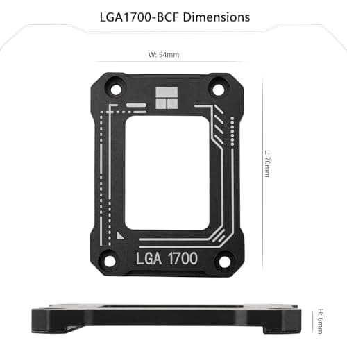 Thermalright LGA1700-BCF Black V2 CPU Anti-Bend Fixer Intel 12/13/14 Gen Anti-Bend Fixer Intel CPU Fix Fixing Bracket LGA17XX Orthopedic CPU Vendor LGA1700 Full Fit Fixer