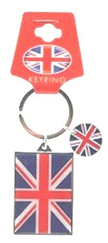 ElgateUnion Jack With Disc Metal Keyring