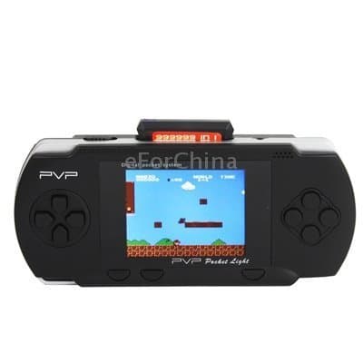 eForChina 2.7 inch LCD Display PVP Pocket Game Console with Game Card (Black)