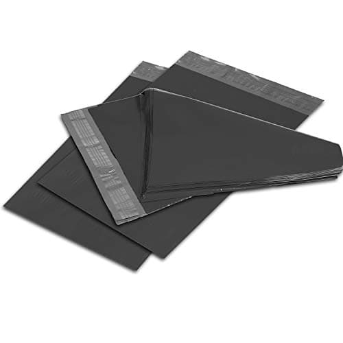 Oknuu Poly Mailers – 10 x 13-inch Black Poly Envelopes – Pack of 25 Mailing Bags for Shipping – Durable and Non-Tear Mailers – Plastic Shipping Bags – Self-Adhesive 2.5 Mil Envelopes