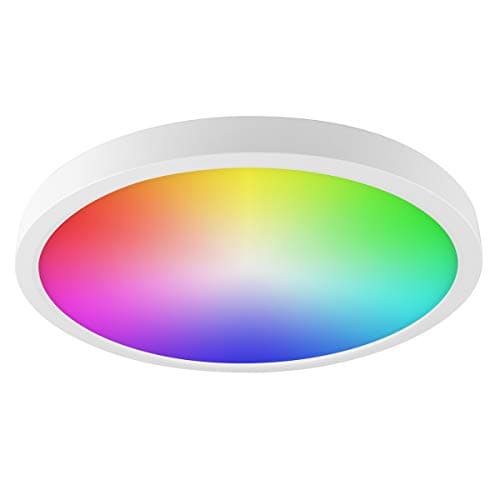 BAZZ Smart Home Wi-Fi Integrated LED Utility Flush Mount, RGBW, Tunable, Dimmable, White