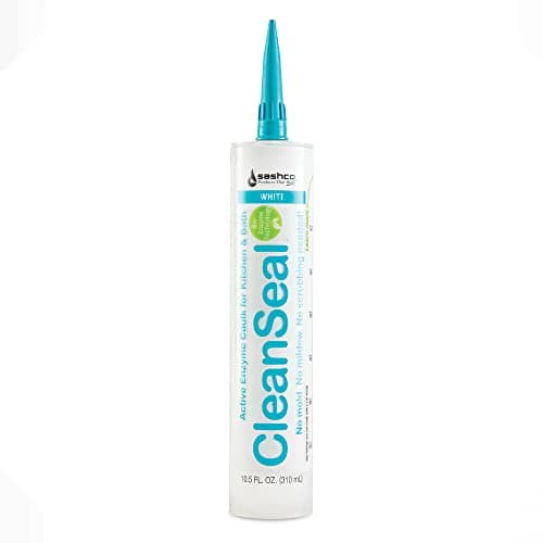 Clean Seal Active Enzyme Caulk, Kitchen & Bath, White, 10.5 oz. (Pack 1)