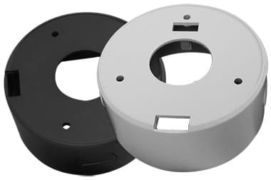 JBOX CCTV for Most 24IR Turret Dome Camera Base Universal Junction Box for Conduit and Hidden Wiring in Off White or Light Beige