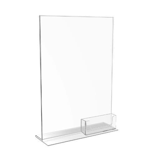 Displaypro A4 Acrylic Menu Holder Menu Display Stand and Business Card Dispenser - Free Shipping