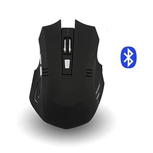 Wireless Mouse, Attoe Ergonomic Portable Bluetooth Gaming Mouse Silent Rechargeable Optic Mouse with 3 Adjustable DPI for PC Laptop Notebook Windows Android Mac OS (Blue)
