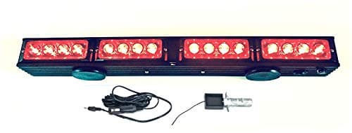 21.5" Wireless Tow Light Bar with Red LED Stop/Tail/Turn Signal LEDs, High Power Magnetic Base and 4pin Round Transmitter - YANTECH USA Warranty