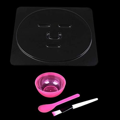 10 Pcs PVC Face Mask Maker Mould Plate,Reusable Making Facemask Tool Face Mask Facial Care Make up Tool with Mask Bowl Brush Set