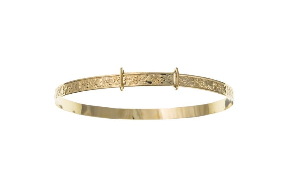 Ladies Expanding Bangle 9ct Gold