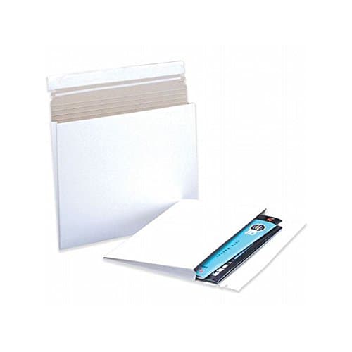 Box Packaging White Gusseted Flat Mailer, 10" x 7 3/4" x 1" - Case of 100