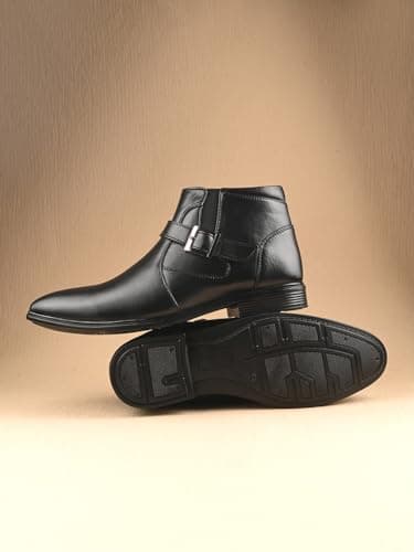 MACTREE PU Leather Men's Formal Ankle Boots