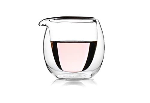 Top Double Wall Glass Cha Hai Serving Pitcher 6.78oz 200ml G07