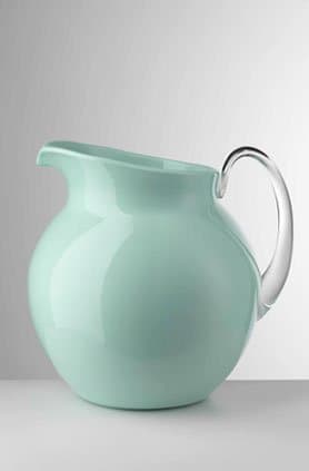Mario Luca Giusti Palla Glazed Pitcher Aquamarine