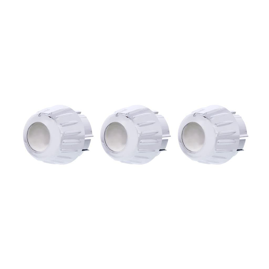 Chrome Outer A/C Control Knob Set 2006-20 Fits Kenworth W900, T800, T660, C500