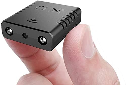 Smallest WiFi Spy Hidden Camera Mini Wireless Camera HD Indoor Home Smallest Spy Nanny Cam Security Cameras with Motion Detection/Night Vision/Cloud Storage for iPhone/Android Phone/iPad/PC