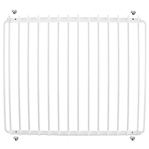 SPARES2GO Universal Small Fridge Freezer Shelf Adjustable White Plastic Coated Extendable Arms (360mm - 560mm x 320mm)