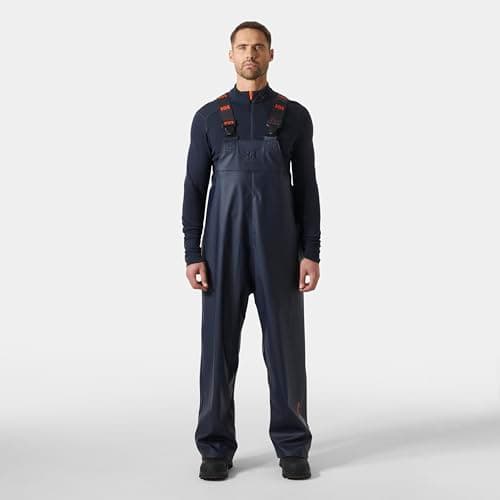 Helly-Hansen Gale Rain Bib Pants for Men - Polyurethane Workwear - Waterproof Overalls for Men - Fishing Coveralls