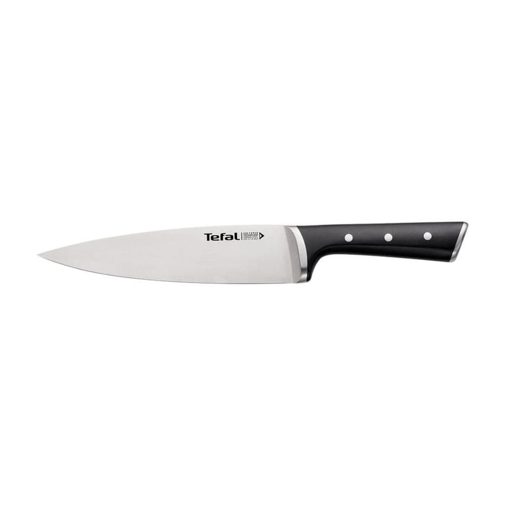 Tefal Ice Force Chef Knife 20 cm, Kitchen Knife, German Stainless Steel Blade, Long-Lasting Cutting Performance and Sharpness, K2320214