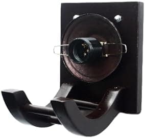 Traditional Indoor Wall Light Brown Color Globe Shape E27 Holder Upto 100-Watts Made in India (Bulb Not Included) Pack of 1(Wood) (Classic, 1)