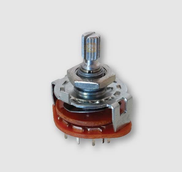 2 Pole 5 Way Rotary Switch SR2512F