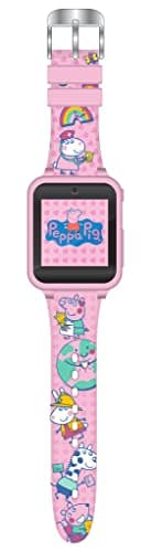 Peppa Pig Kids Interactive Smart Watch with Touchscreen, Camera, Games, Pedometer, Alarm & More – Fun Learning Digital Watch for Girls & Boys – Peppa Pig-Themed Silicone Strap – Fits Wrists 5.5”-8”
