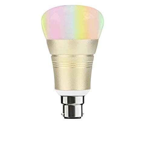 Hans Lighting Smart Bulb PC WiFi Light 7W 16 Million Colors, Compatible with Alexa (Gold)