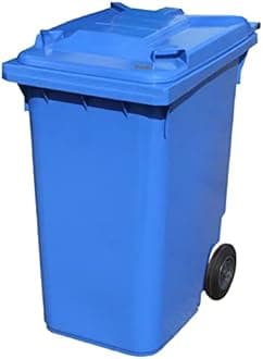 Blue 360 ltr Wheelie Bin - Large Size Household Wheelie Bin (For Many Councils) - Tough & Durable - For All Your Outdoor Rubbish & Recycling - EN840 Certified & Tested