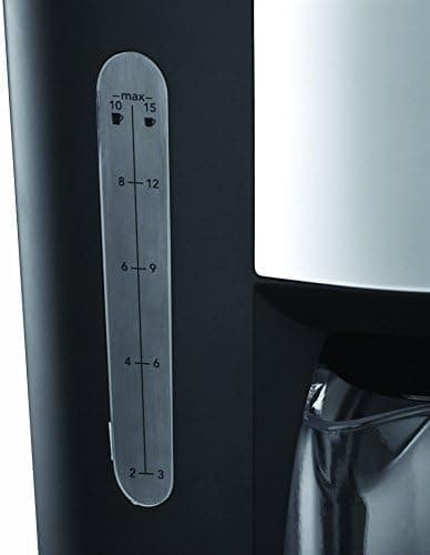 Russell Hobbs Buckingham Coffee Maker Filter Coffee Machine, 1.25 Litre 1000Watts Stainless Steel, Black/Silver -20680"Min 1 year manufacturer warranty"