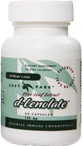 Children's Olive Leaf Extract d-Lenolate 60 capsules by East Park Research