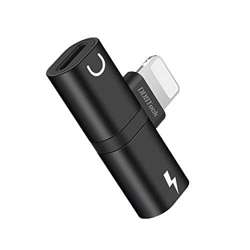 Headphones Adapter for iPhone Accessories for iPhone 7 Adapter Headphone Dongle AUX Audio Jack for iPhone X/XS/XR/8/8 Plus Dual Ports Splitter Music+Charge+Call+Volume Control Cable Plug and Play