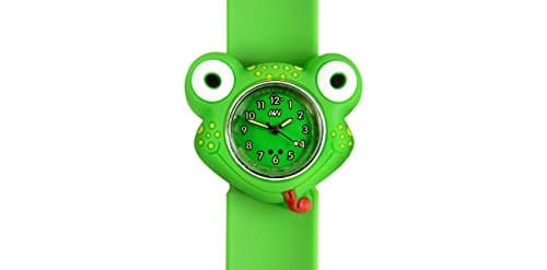 Frog watch-3D Animals-Multi Colour-Easy to Read Clock-Fashion Watches-Time Teaching-Children Boys Girls-Splash Resistant-Easy snap on Wrist Watches-Perfect Birthday Gifts Christmas Gift