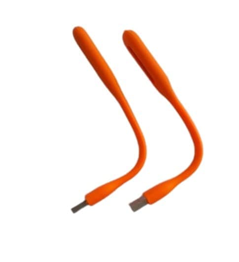 SAMRUKZONE SRZ USB LED Light/Night Lamp/Laptop Light/Flexible/LED Torch Lamp for Reading, Night Lamp, Car Light (10,Orange)