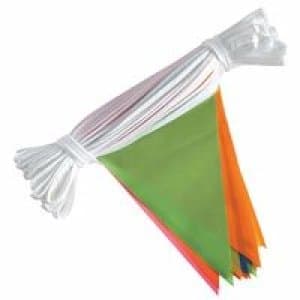 Fluorescent Pennants - style a pennants 100'string alt.colors