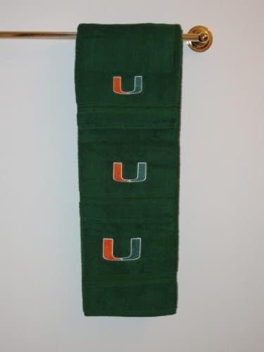 NCAA 3 Piece Bath Towel Set NCAA Team: Miami