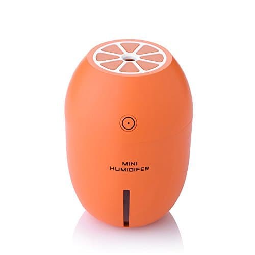 SZCHENGCI Lemon Humidifier LED Night Light USB Mini Cool Mist Humidifier for Home Office Car Travel (Orange)