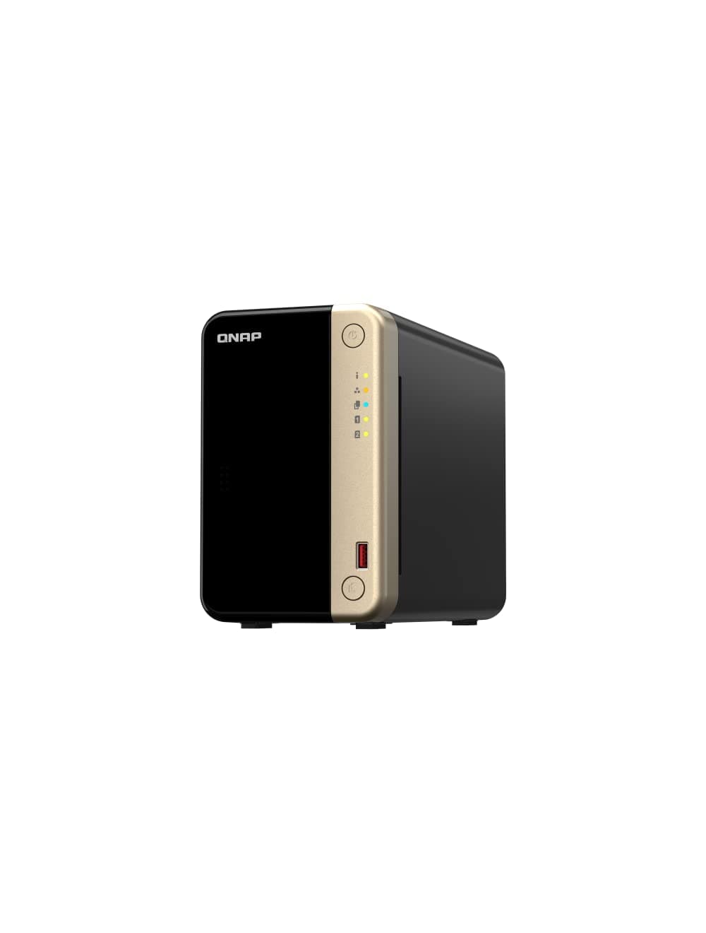 TS-264-8G-US 2 Bay High-Performance Desktop NAS with Intel Celeron Quad-core Processor, M.2 PCIe Slots and Dual 2.5GbE (2.5G/1G/100M) Network Connectivity (Diskless)