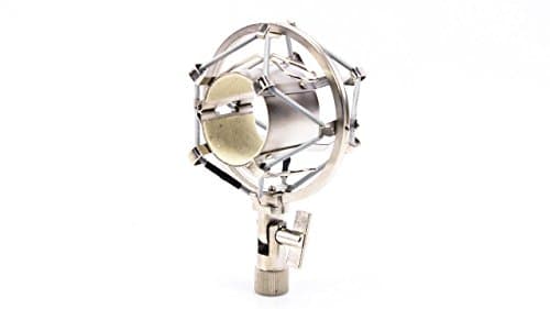 On-Stage Silver Shock Mount, compatible with Neumann TLM 102 Microphone