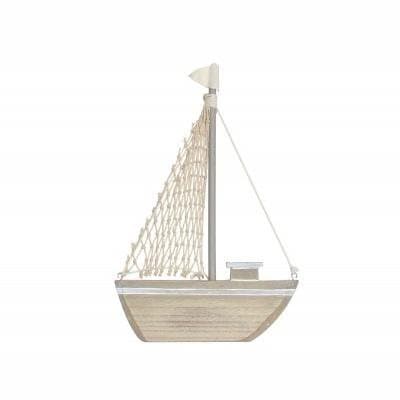 Natural Wood Sail Boat