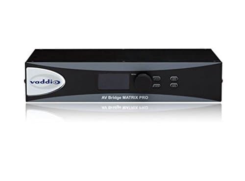 Vaddio 999-8230-000 AV Bridge Matrix Pro Video Encoder with IP and USB 2.0 Streaming & 4 Input Presentation Switcher